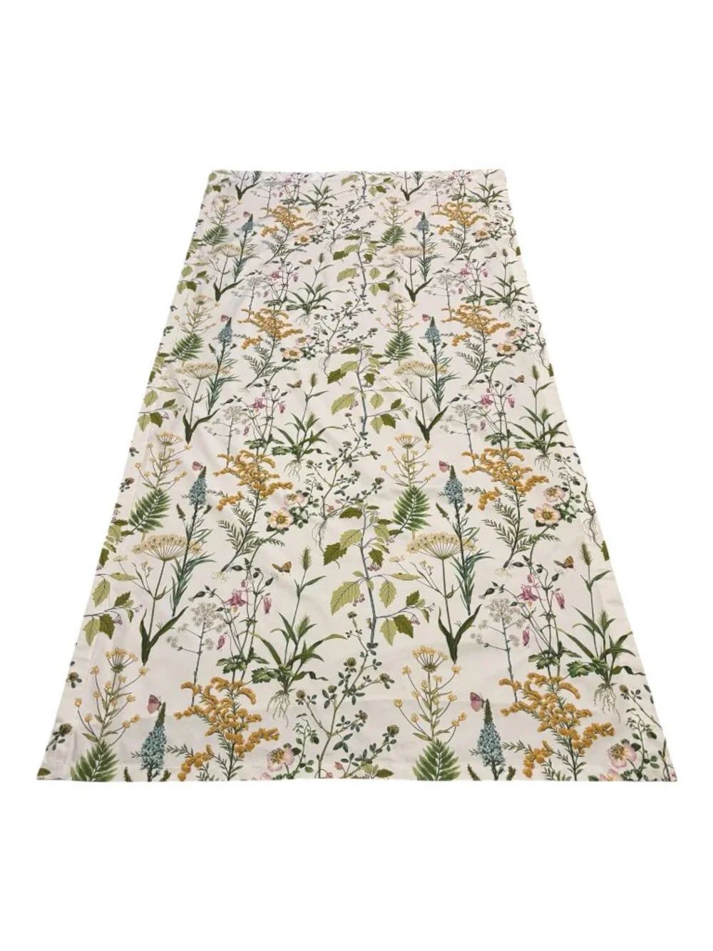 Ballard Designs Isabella Drapery Panel Botanical Floral Curtain 50x96 Cotton Gre